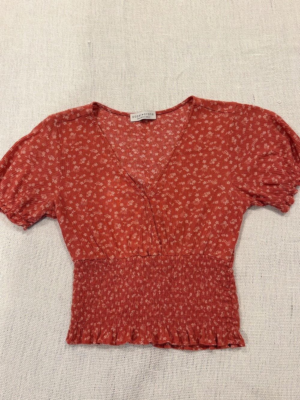 Paper Crane Floral Top | Size M
